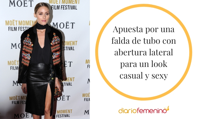 Outfits casual para lucir la falda de tubo